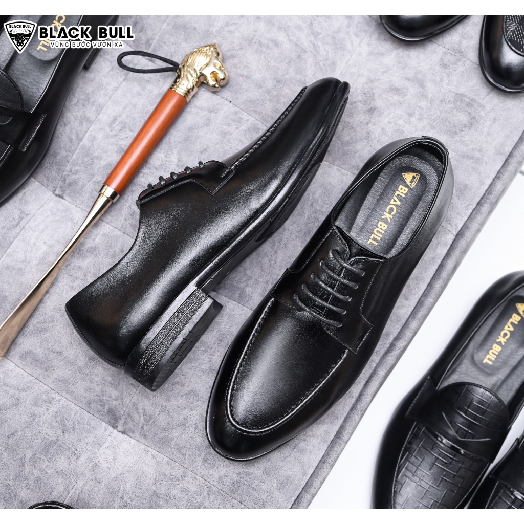 Giày Công sở da bò Cao cấp BLACK BULL BB-15 Đen