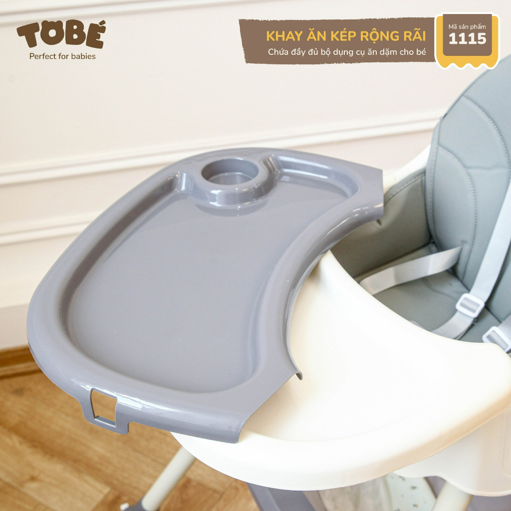 Ghế ăn dặm ricard pro 2.0 thế hệ mới có 3 chế độ ngả lưng gấp gọn lunakidsbaby