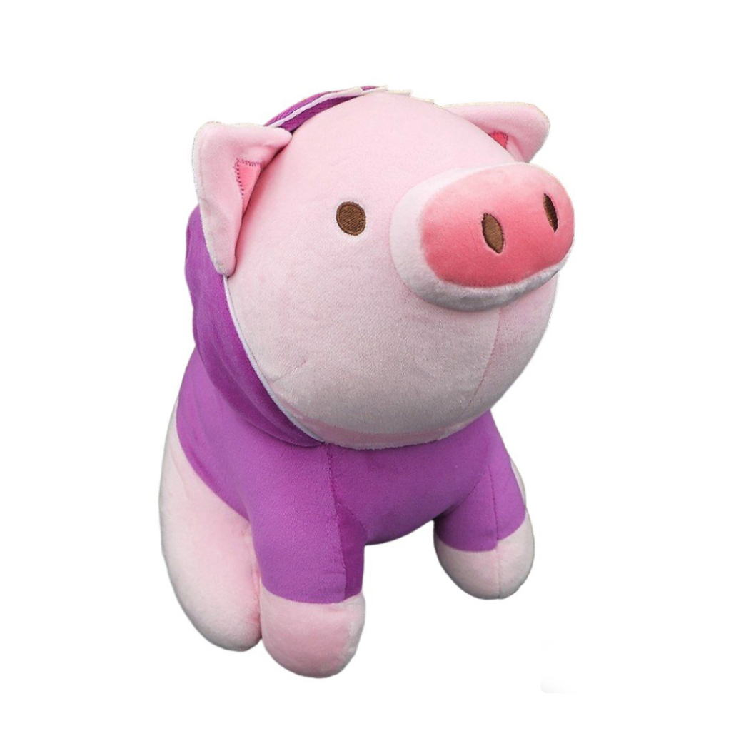 GẤU BÔNG HEO CON MẶC ÁO KHỦNG LONG (30 CM) VẢI MINISO MỀM MỊN, HÀNG CAO CẤP