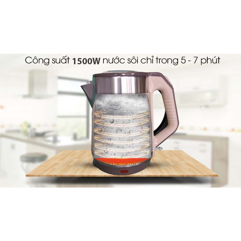 Bình đun siêu tốc SANHHAUSE 2.5lít SH-3166   BẢO HÀNH CHÍNH HÃNG 12 THÁNG