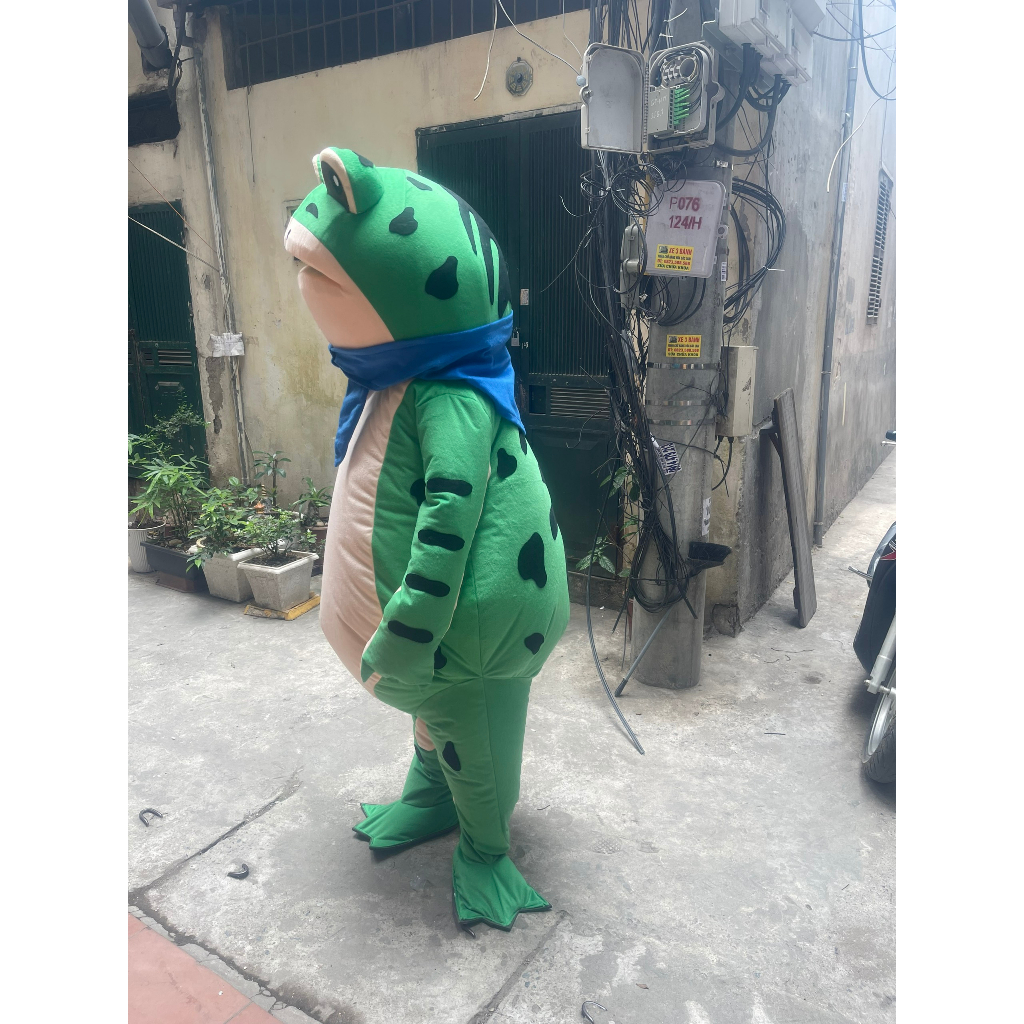 Bộ Đồ Cosplay Ếch Hướng Nội, Ếch Hottrend Top Top, Trang Phục Búp Bê Ếch Hoạt Hình , Bộ đồ Ếch xanh kích thước thật | BigBuy360 - bigbuy360.vn