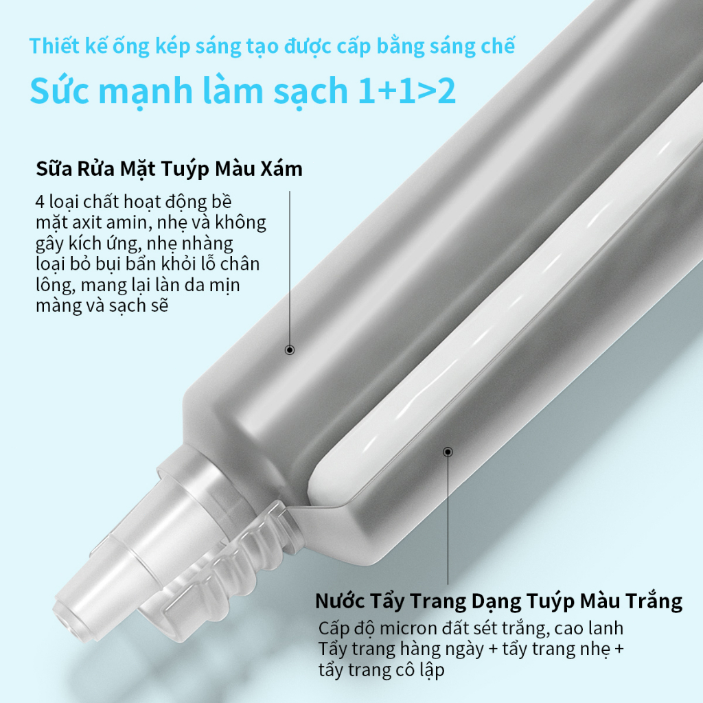 AISASEA Sữa rửa mặt axit amin làm sạch tác dụng kép Làm mới và tẩy dầu mỡ Làm dịu và giảm mụn trứng cá 80g | BigBuy360 - bigbuy360.vn