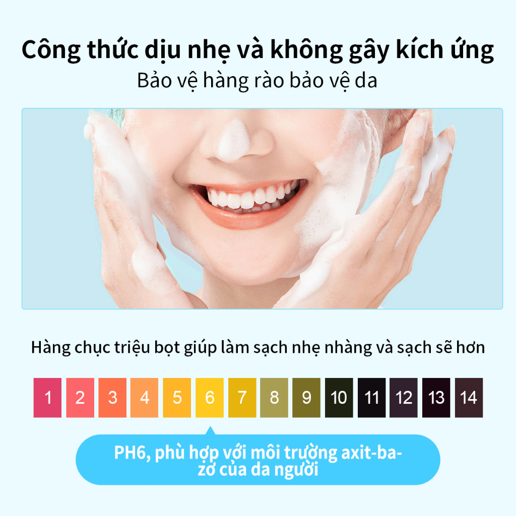 AISASEA Sữa rửa mặt axit amin làm sạch tác dụng kép Làm mới và tẩy dầu mỡ Làm dịu và giảm mụn trứng cá 80g | BigBuy360 - bigbuy360.vn