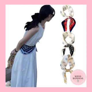 Khăn choàng cổ lụa thanh lịch size 70x70cm Khăn turban lụa vuông