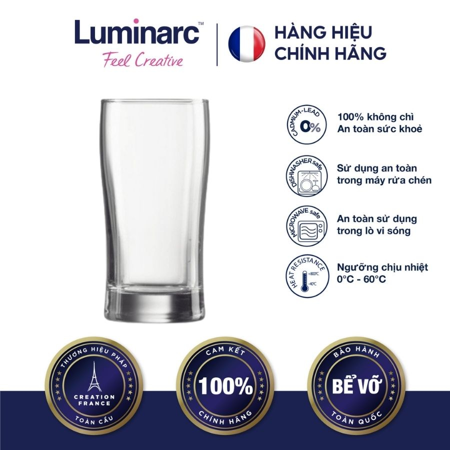 Bộ 6 ly thủy tinh Luminarc Fillon 240ml - LUFID0545 -hộp Arcoroc