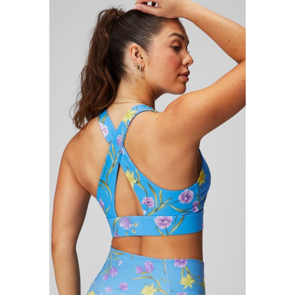 Áo tập thể thao nữ xoắn ngực chéo sau F4bletic xuất khẩu