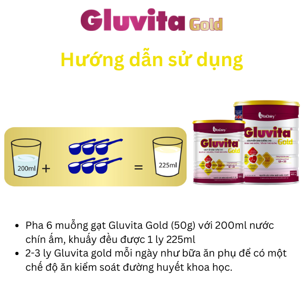 Sữa bột Gluvita Gold 400g - VitaDairy