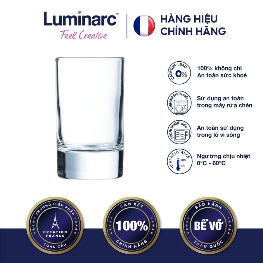 Bộ 6 Ly Cao Thuỷ Tinh Luminarc Islande 150-310 ml