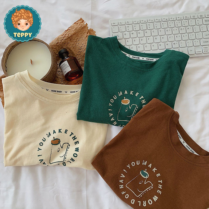 Áo thun tay ngắn form rộng cho bé