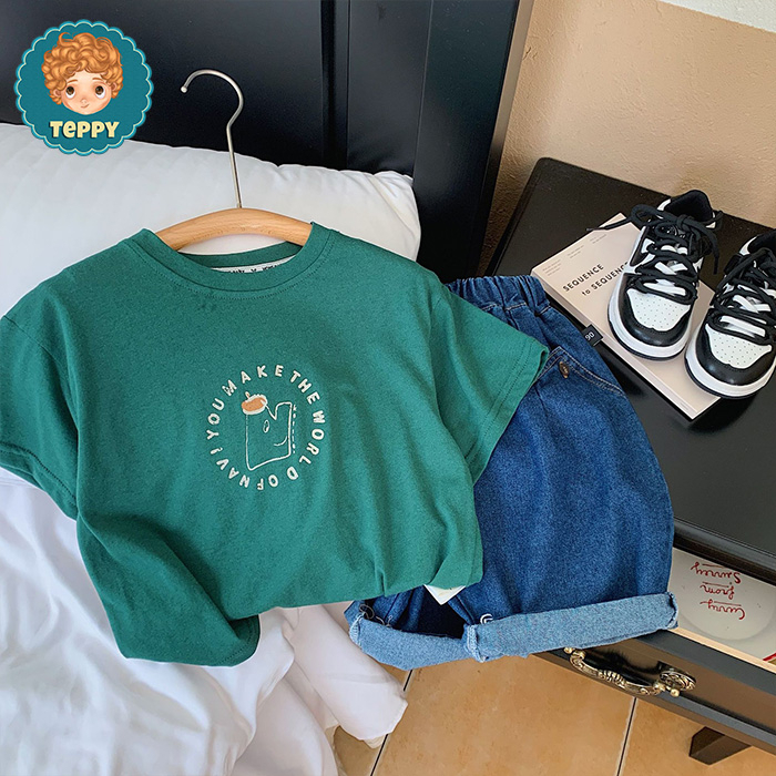 Áo thun tay ngắn form rộng cho bé