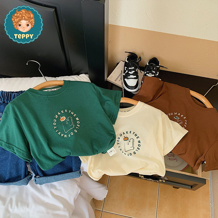 Áo thun tay ngắn form rộng cho bé