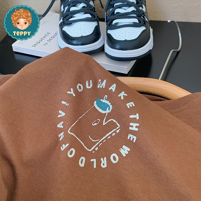 Áo thun tay ngắn form rộng cho bé