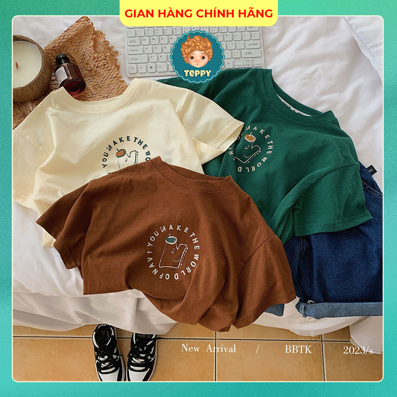 Áo thun tay ngắn form rộng cho bé