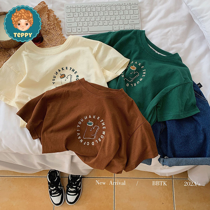 Áo thun tay ngắn form rộng cho bé