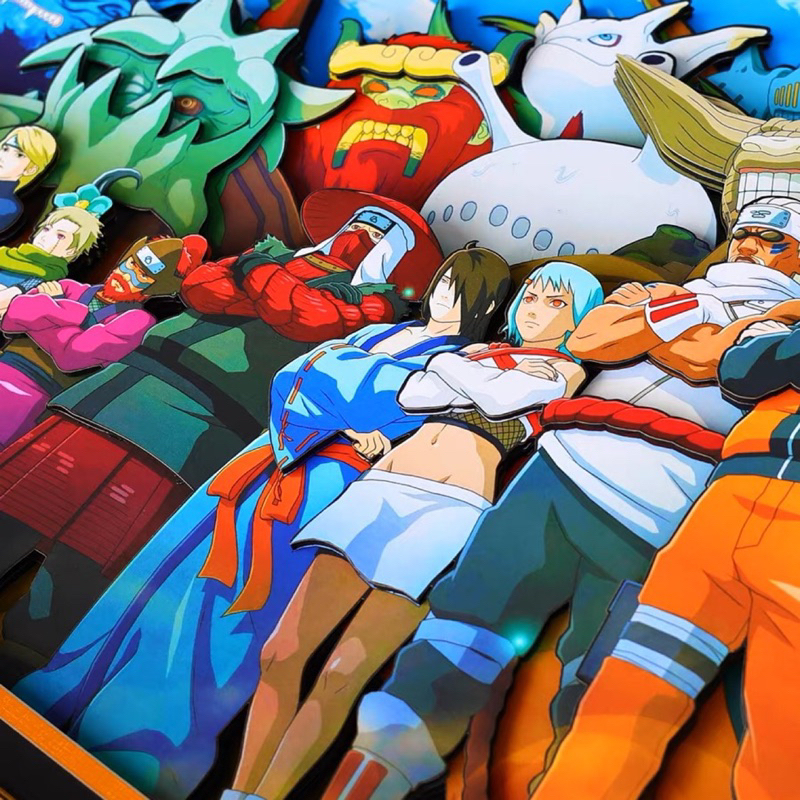 Tranh thiết kế 3D anime OnePiece, Naruto, Gundam, Kimetsu, Pokemon... cao cấp