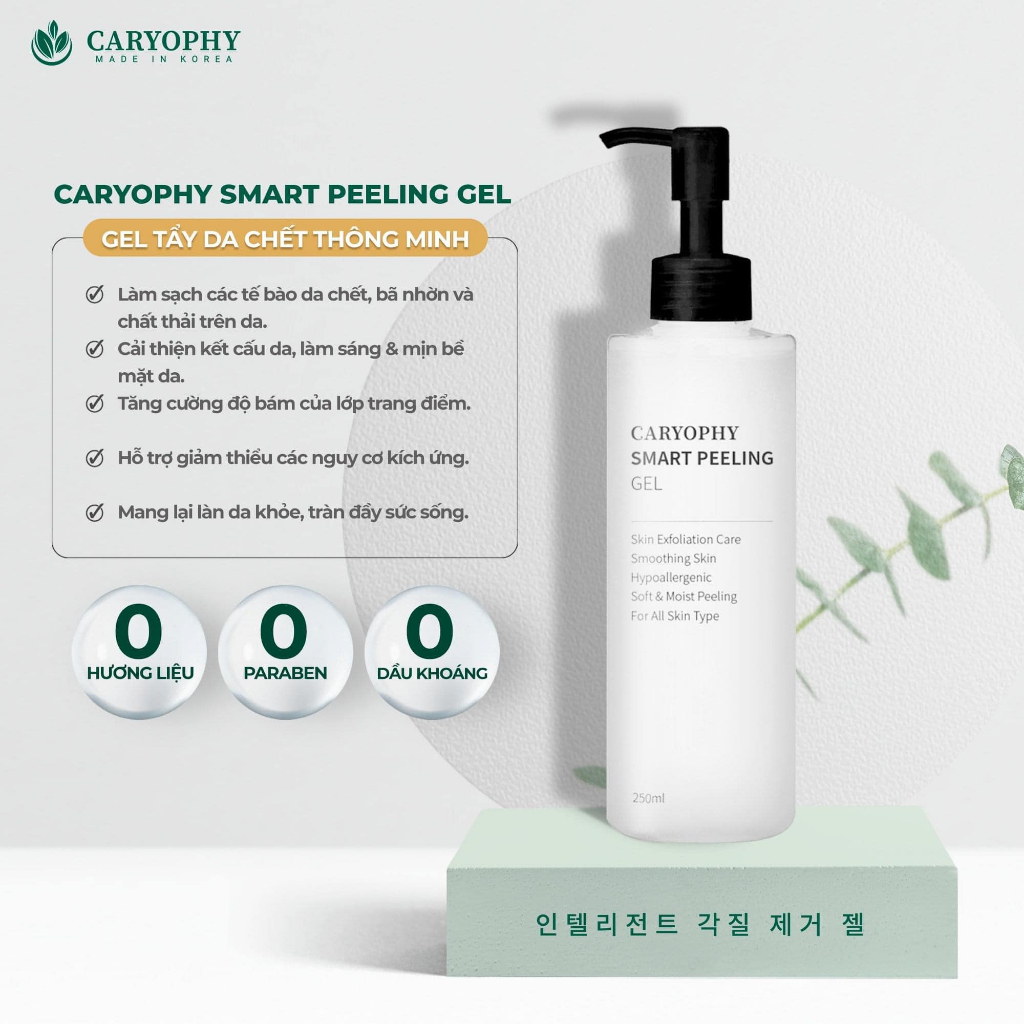 GEL TẨY DA CHẾT CARYOPHY 3IN1 - NGỪA MỤN