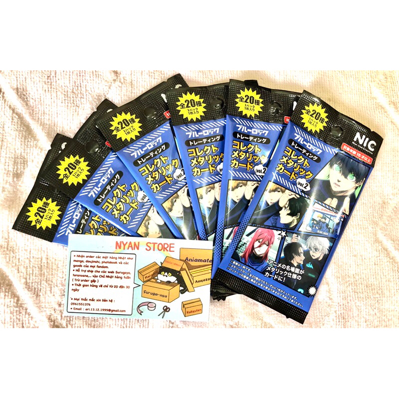 Có sẵn - Gói thẻ nhân phẩm Blue Lock metal card vol 2