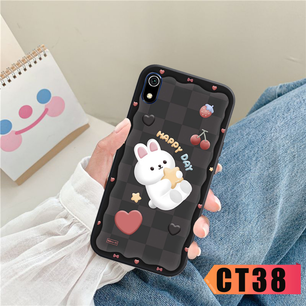 Ốp lưng điện thoại Redmi 9A - Redmi 7 - Redmi 7A - in hình bear nâu