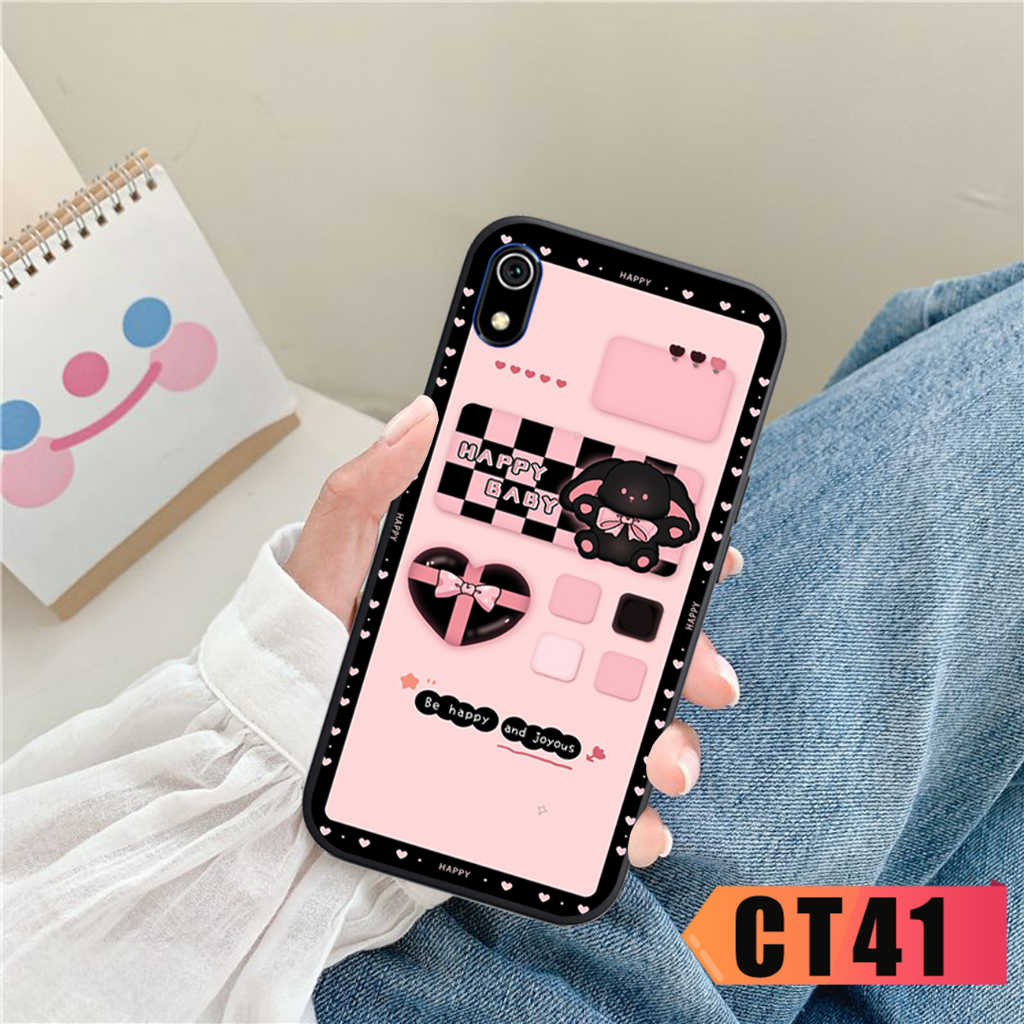 Ốp lưng điện thoại Redmi 9A - Redmi 7 - Redmi 7A - in hình bear nâu