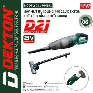 Máy hút bụi dekton/d21-mhb01 - dùng pin d21 store dekton