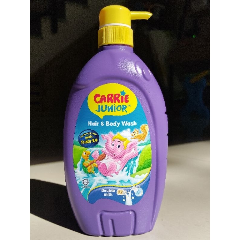 Sữa tắm gội cho bé Carrie Junior 700gr hương Cherry / Double Milk / Grapeberry