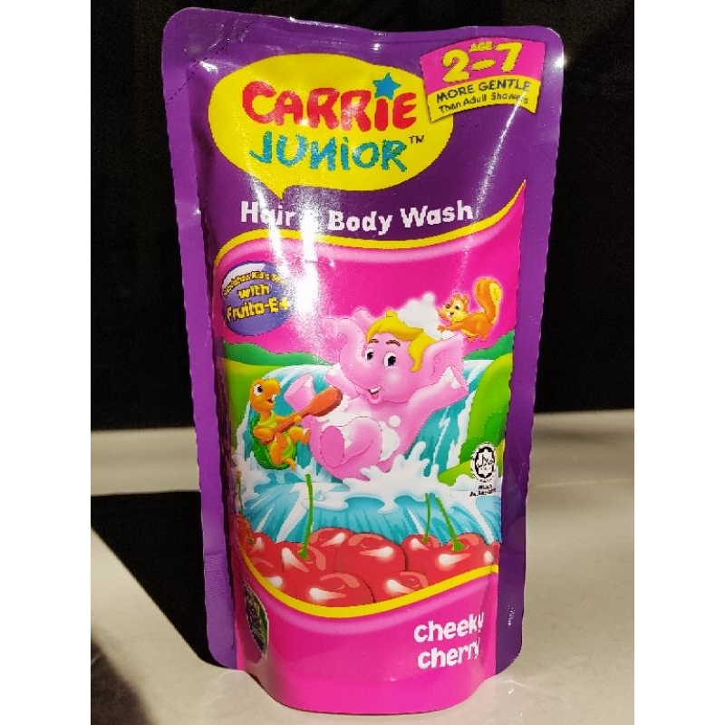 Sữa tắm gội cho bé Carrie Junior 700gr hương Cherry / Double Milk / Grapeberry