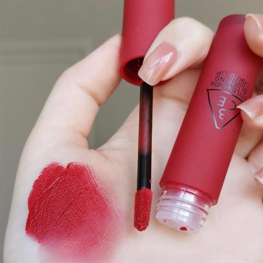 Son Kem Lì 3CE Cho Hiệu Ứng Làm Mờ Vân Môi 3CE Blurring Liquid Lip 5.5g