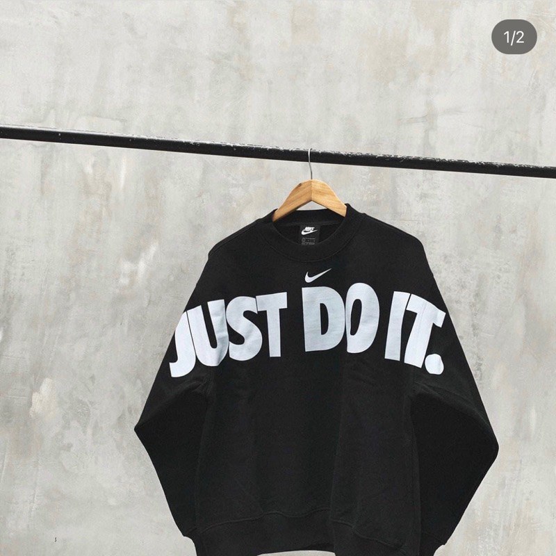 Sweater N!ke Just do it phong cách cá tính mạnh mẽ, áo lạnh đà lạt xuất xịn