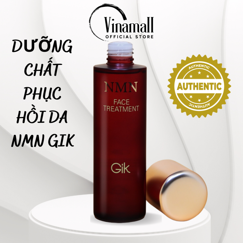 Toner Dưỡng chất phục hồi da GIK NMN FACE TREATMENT 180ml Vinamall cung cấp dưỡng chất, dưỡng ẩm và chống lão hóa cho da