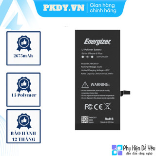 Pin iPhone 8 Plus Energizer ECA8P2675 - 2675mAh/ iPhone 8 ECA81821 - 1821mAh [CHÍNH HÃNG PHÂN PHỐI, BẢO HÀNH 1 NĂM]