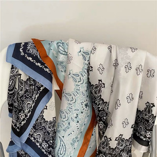 Khăn choàng cổ lụa thanh lịch size 70x70cm Khăn turban lụa vuông