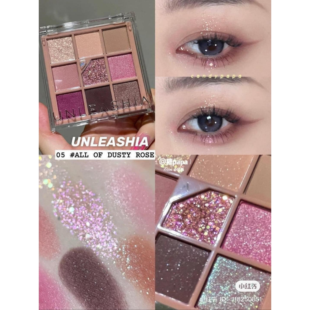 Bảng Phấn mắt Unleashia Glitterpedia Eye Palette 9 Ô