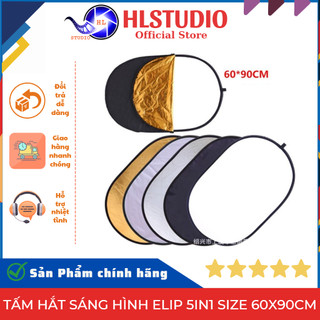 Tấm hắt sáng hình Elip 5in1 size 60x90cm HL Studio