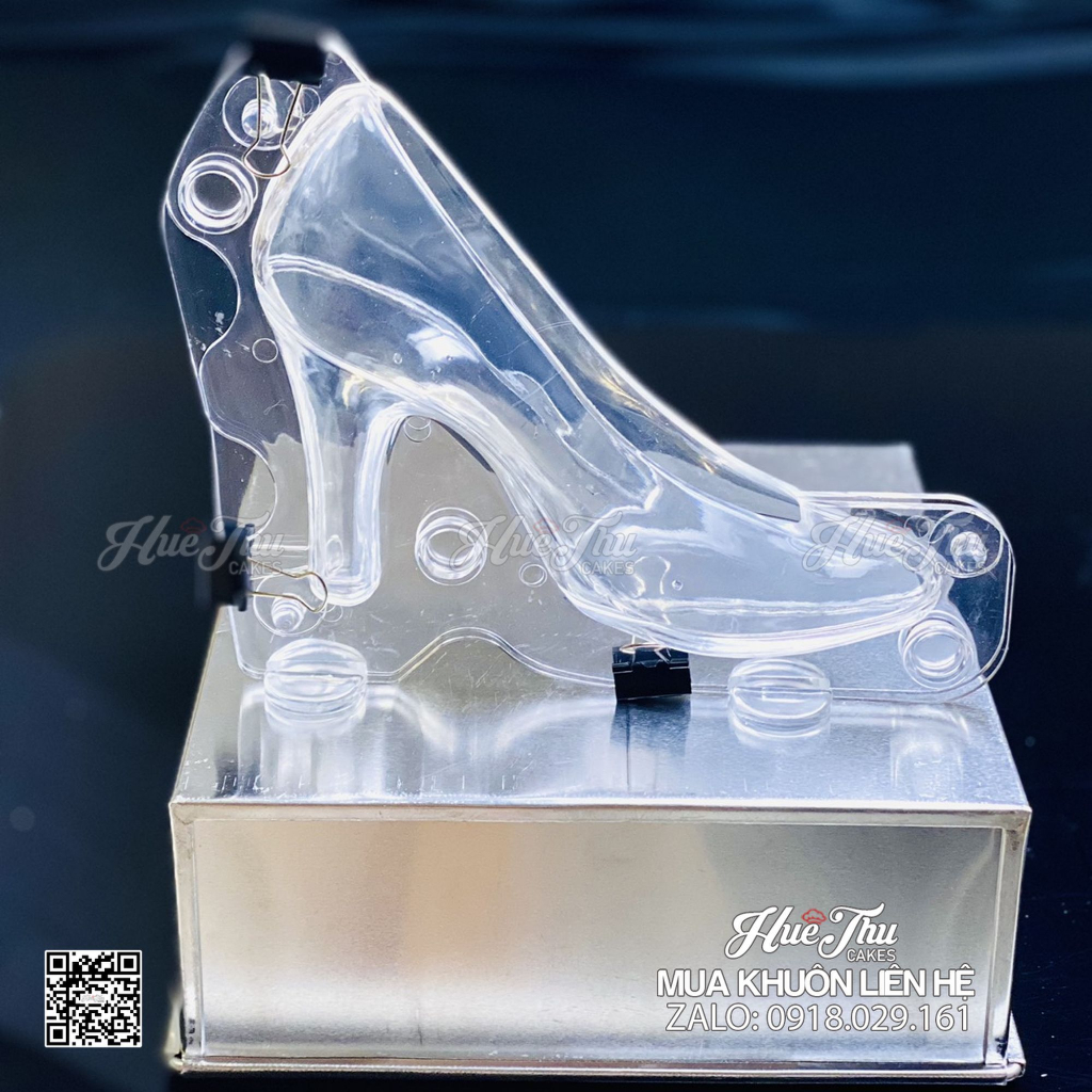 Khuôn nhựa Chiếc Giày Cao Gót làm bánh rau câu 3D 4D