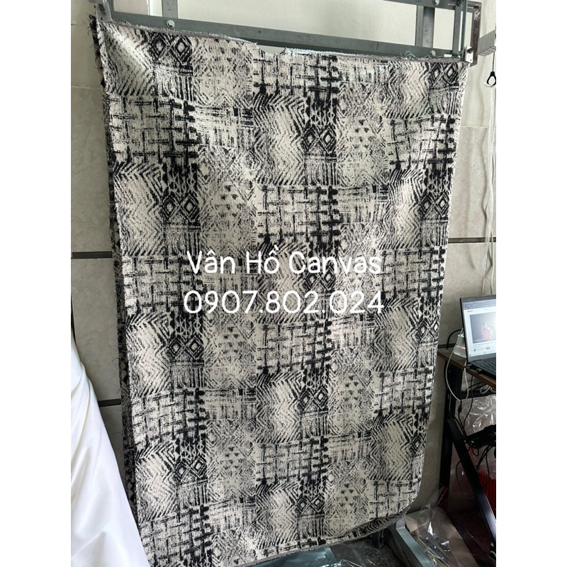 Vải canvas may túi tote