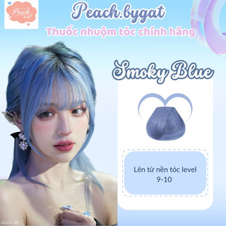 Thuốc nhuộm tóc SMOKY BLUE cần dùng thuốc tẩy tóc của Peachbygat , Peach bygat