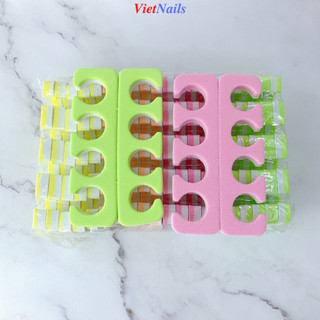 Kẹp tách ngón mút xốp làm nail - kẹp tách ngón chân, tay màu sắc giao ngẫu nhiên