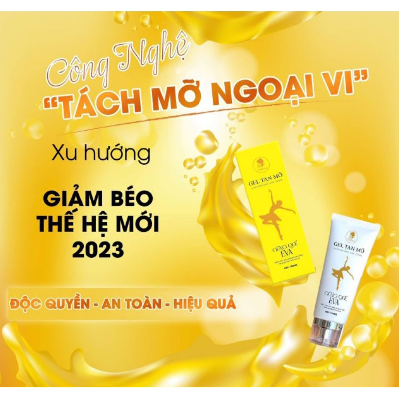 gel tan mỡ trangeva