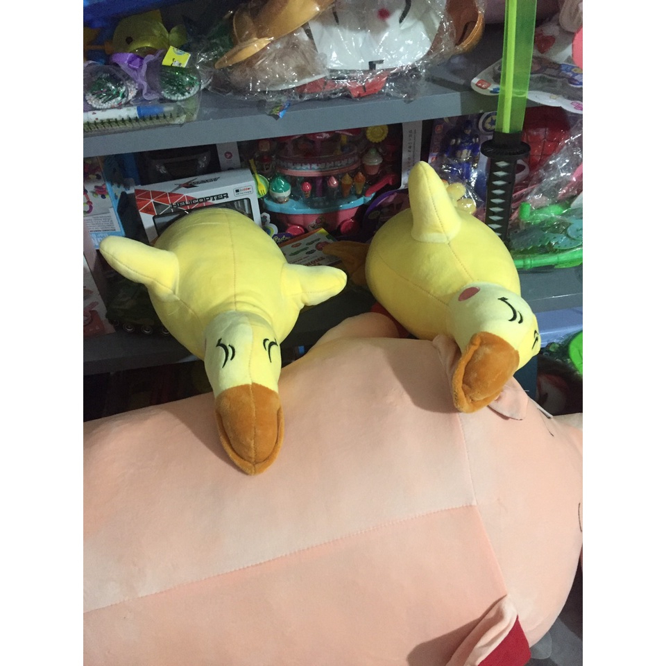 Gấu Bông Vịt Vàng Trầm Cảm 60Cm Siêu Dễ Thương Cho Bé - Gối ôm hình thú đáng yêu