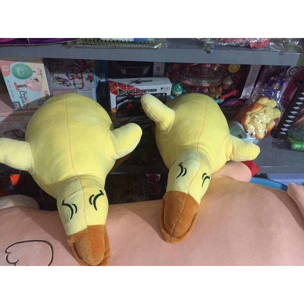 Gấu Bông Vịt Vàng Trầm Cảm 60Cm Siêu Dễ Thương Cho Bé - Gối ôm hình thú đáng yêu