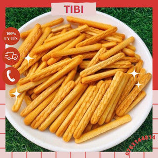 500g bánh quy đũa mặn bơ sữa, bánh quy que tăm, đồ ăn vặt - date mới - tibi food