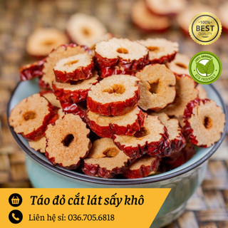 Táo đỏ cắt lát sấy khô dùng pha trà - thơm - ngon