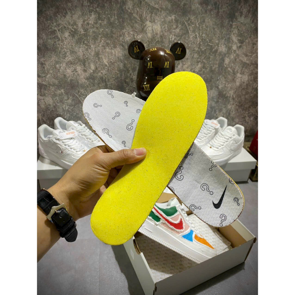 Giày thể thao Ni.ke Air Force 1 Tear Away bản vải xé hot 2023, Giày Sneaker Af1 7 màu tự xé bản chuẩn Sc full phụ kiện