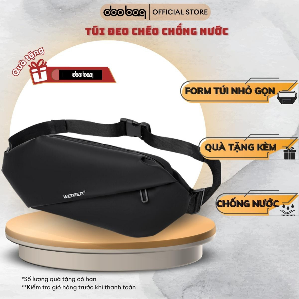 Túi đeo chéo thời trang năng động Doo Bag túi bao tử thiết kế nhỏ gọn đựng đồ tiện lợi khóa nhựa chịu lực tốt