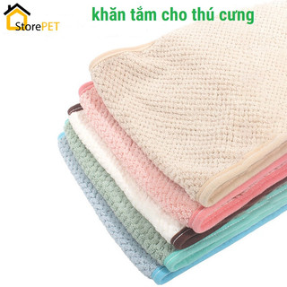 Khăn Tắm Siêu Thấm Hút Cho Chó Mèo loại 1