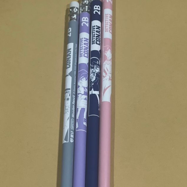 Combo 4 Bút chì gỗ 2B hình Conan siêu dễ thương