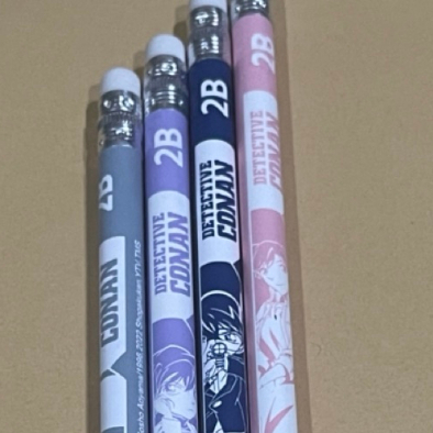 Combo 4 Bút chì gỗ 2B hình Conan siêu dễ thương