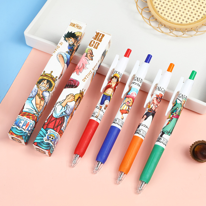 Bút One Piece Vui Hải Tặc có hộp nhanh khô lâu hết mực viết đều