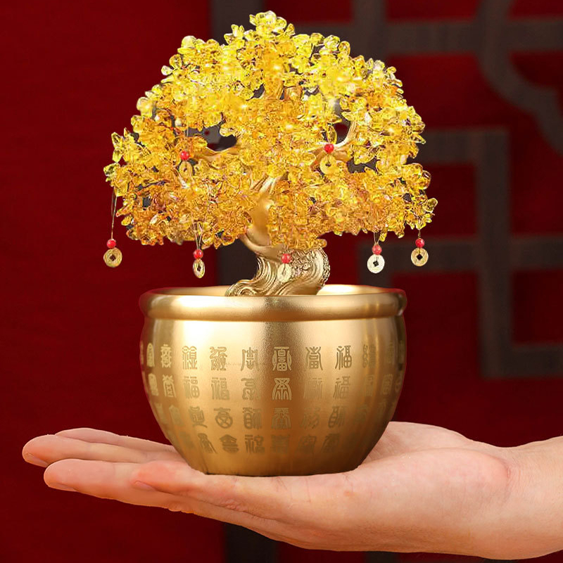 Hũ vàng tài lộc, bát gạo, bát để ban thờ đồng thau nguyên chất - Chiêu tài, hút lộc