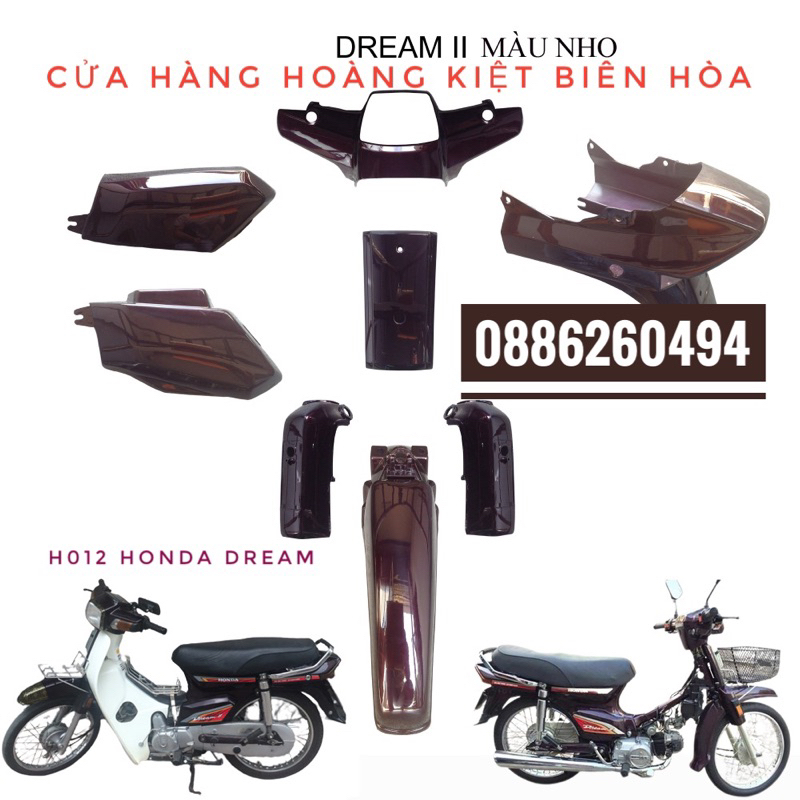 SƠN XỊT ATM H012 HONDA DREAM MÀU NHO